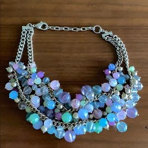 Pastel Multi-Colored Two-Strand Bubble Necklace